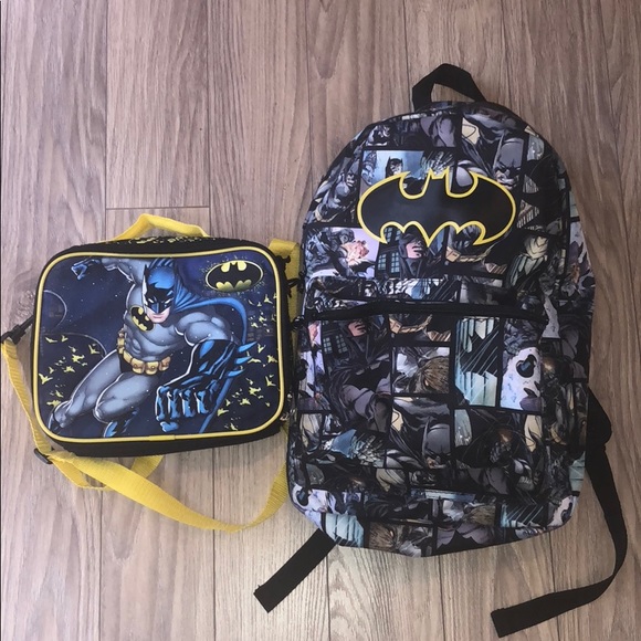 batman school bag and lunch box